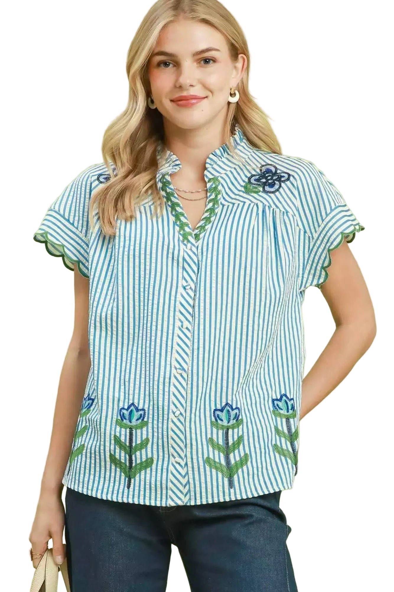 UmgeeEmbroideredStripeButtonFrontTop