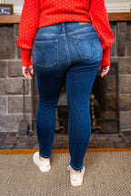 Judy Blue Skinny Jeans Dark Blue Washed Thermal Denim Pants Plus Sizes 0021b794-9d13-4af1-a941-dbed387c0d83-Max-Origin Trendsi