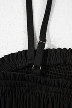 Jumpsuit Black Smocked Spaghetti Straps Wide Leg Overall 0030ec7d-8e91-45b1-b7c1-298728aebff6-Max Trendsi