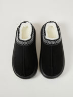 Suede Platform Slippers Faux Fur Lined Women Fashion Casual Rubber Shoes 0090a469-6a86-489c-a72b-6df4c0461610-Max Trendsi