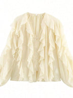 Womens Blouse Ruffled Layered Sheer Long Sleeve Top 00bf40a6-8a54-411b-8ffe-10a68c3a7ff8-Max-Origin Trendsi