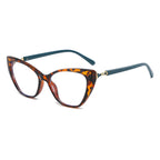 Vintage Cat Eye Glasses for Women - Stylish Acetate Frame, Polycarbonate Lenses, One Size Fits All