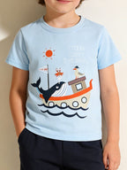 Children's Shark Graphic Short Sleeve Tee