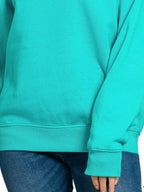 Zenana Sweatshirt Turquoise Fleece Crewneck Long Sleeve Oversized 0227fde2-6a15-4f6c-b8c8-dfb131e7b362-Max-Origin Trendsi