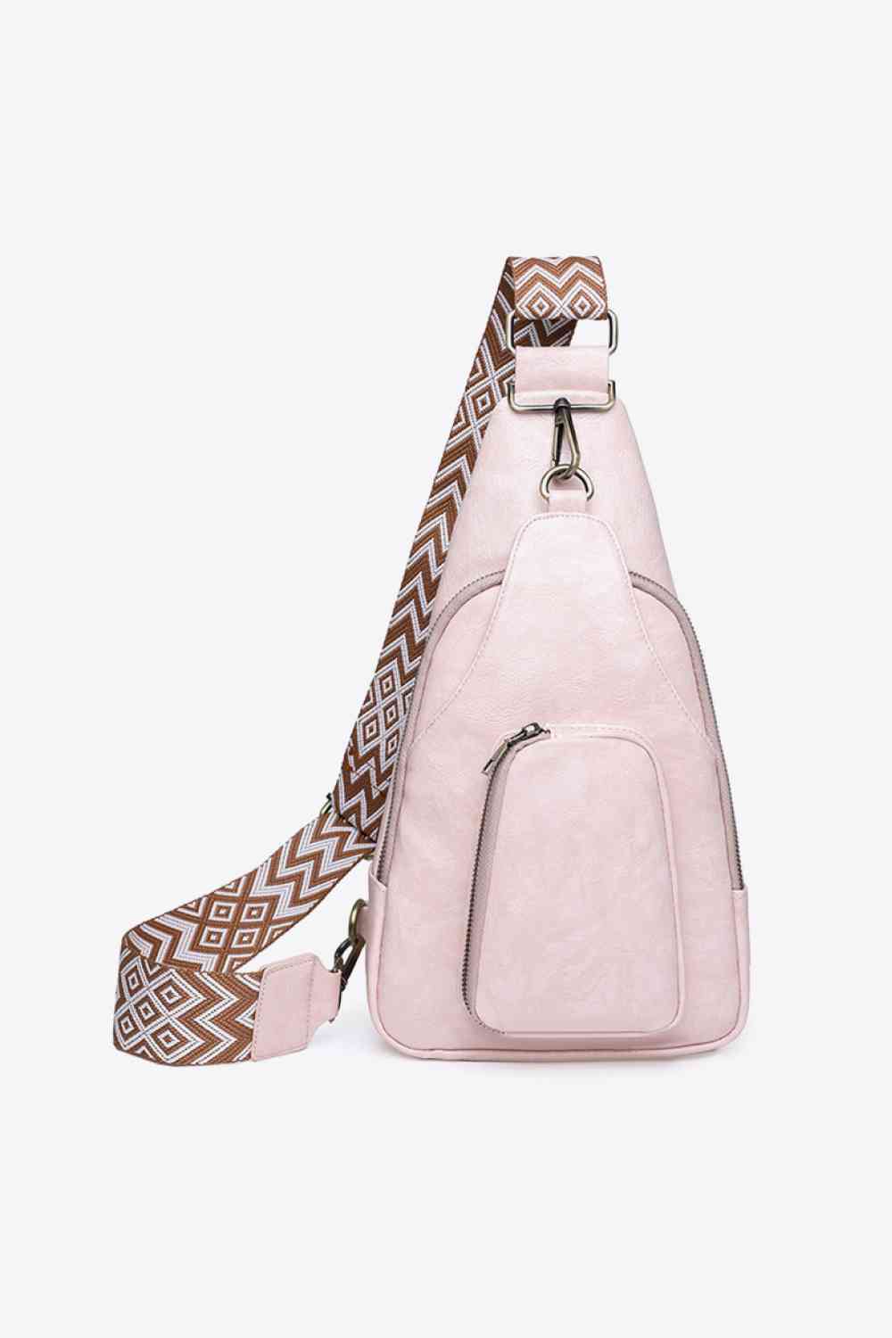 Adored Sling Bag Women's Take A Trip PU Leather Small Pocketed Crossbody Blush Pink One Size 022c884dc87e4d448befa10ad5acef58-Min Trendsi