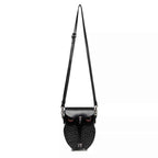 Owl Design Leather Crossbody Bag