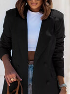 Women's Longline Blazer Lapel Collar Long Sleeve Casual Outwear 03158d3b-6ab9-412d-b0b9-07ab4f95a242-Max-Origin Trendsi