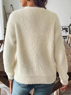 Cardigan Button Up V-Neck Long Sleeve Single Breasted Soft Knitwear 0328c43e-702b-4caf-b8a3-aa52c95d344e-Max Trendsi