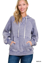 Zenana Fleece Hoodie Light Purple Acid Wash with Kangaroo Pocket MARLIN 038342023caf4044a6a3c8d193674816-Max-Origin Trendsi