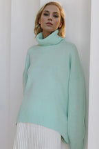Basic Bae Turtleneck Sweater Viscose Long Sleeve Oversized Knitwear 03a56bc0-eb6f-4e3f-85ce-ac80ff8e3cd1-Max Trendsi