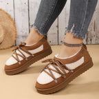 Women's Ankle Boots Lace Up Round Toe Platform Fluff Shoes 03b0023313fe4ca1badb1fc50118489c-Max-Origin Trendsi