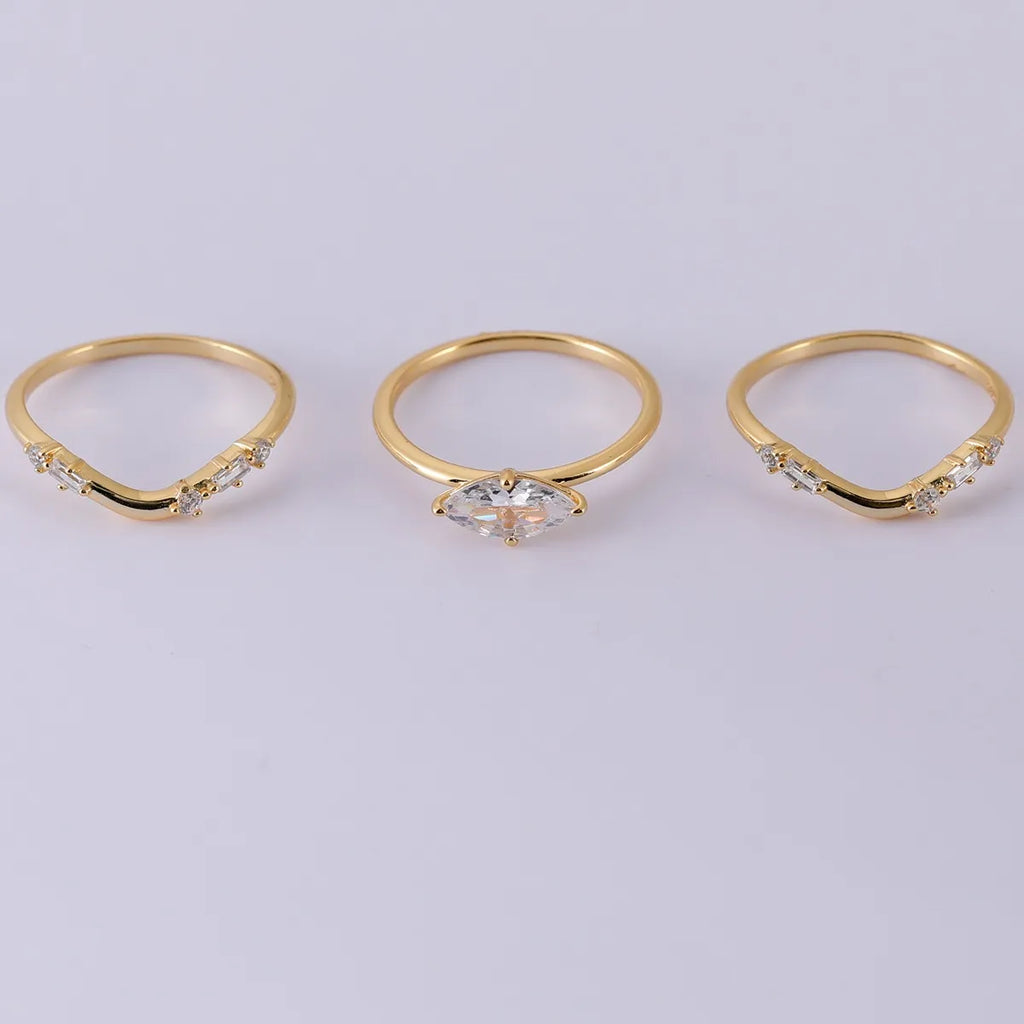 1 Carat Moissanite Stone 3pcs Ring Set 925 Sterling Silver Zircon 18K Gold-Plated 03c45126-d9f9-4257-896c-969c1611ec2c-Max-Origin Trendsi