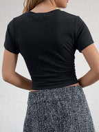 Women's T-Shirts Classic Round Neck Short Sleeve Printed Top Tees 043ce9b4-69d0-478c-9f78-eb464653bc34-Min Trendsi