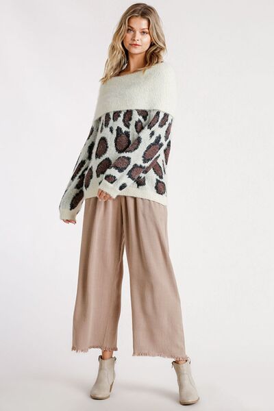 Umgee USA Leopard Off-Shoulder Sweater Long Sleeve Plus Size Cream 044448e5-f1e0-4dc5-a860-1b53b33b0b2c-Min Trendsi