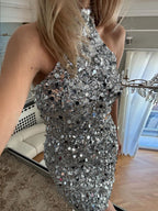 Devine Sequin Mini Dress Silver Halter Neck Backless Sexy Party Dresses 04664756-5890-4bd9-8e16-cf6fbeb695bf-Max Trendsi