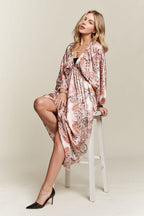 ADORA Midi Dress Printed V-Neck Batwing Long Sleeve 04f4c246-729a-4b69-8af3-809b216c9058-Min Trendsi