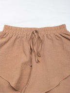 Perfee Layered Sheer Shorts Tied Elastic Waist Wrap Women's Shorts 051ba58c-e7a6-40cf-9e54-5557da72522d-Min Trendsi