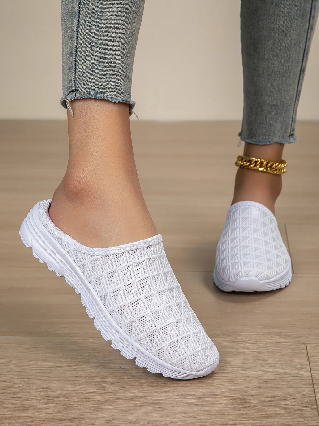 Women's Slip-Ons Breathable Mesh Rubber Flat Comfort Shoes 0586583392954877a089a54ae207e473-Max-Origin Trendsi