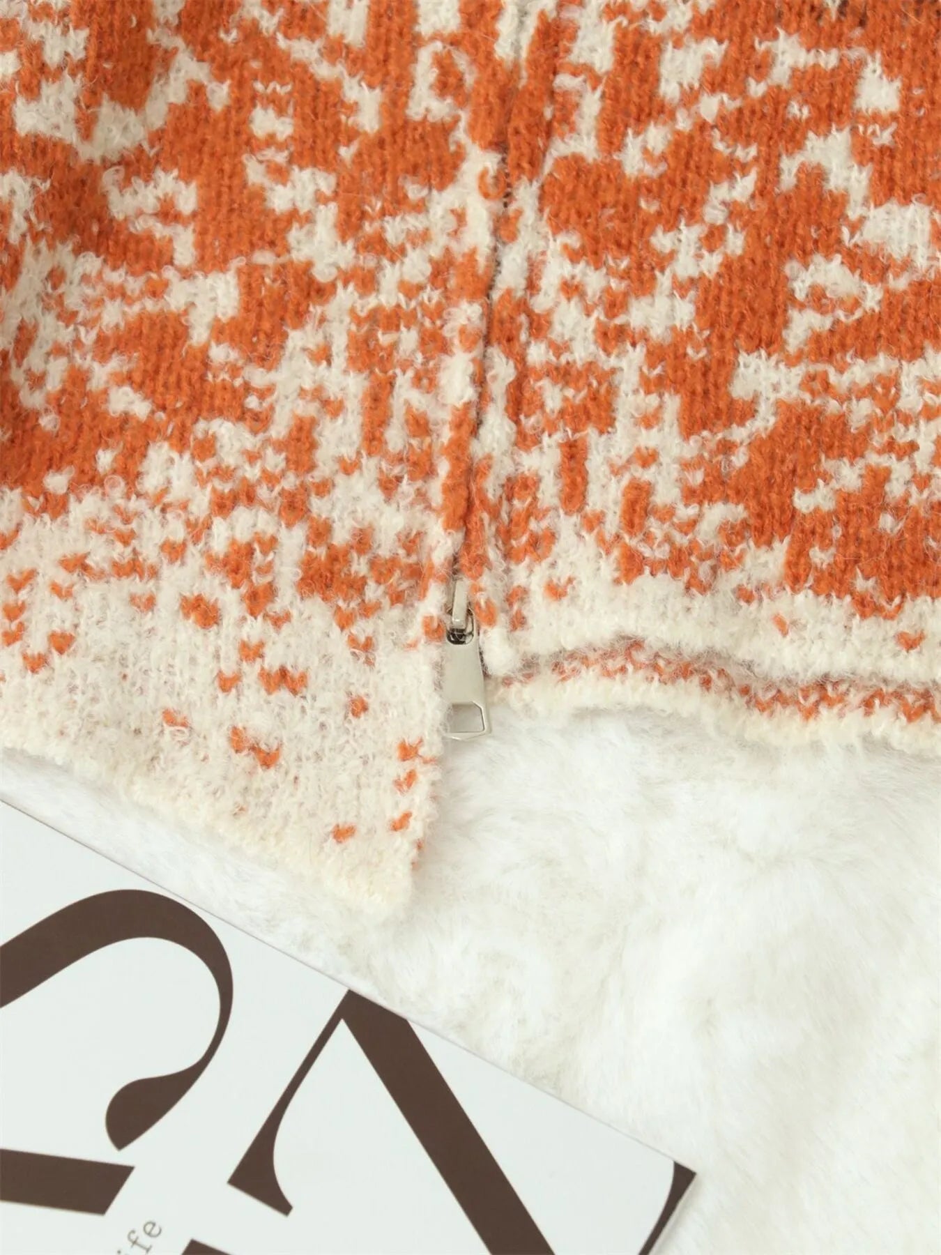 Women's Cardigan Zip Up Knit Asymmetrical Hem Long Sleeve 05c6ad4d34a54c51b650070cf2262b1b-Max-Origin Trendsi