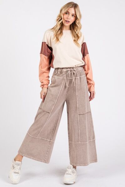 Mittoshop Wide Leg Pants Mocha Cotton Mineral Wash Seam French Terry 05c92ae3-58ce-417b-b664-6a4c7316875f-Min Trendsi