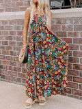 Floral Maxi Dress Thin Straps High Waist Halter Oversized Floral 0620bb31-3d8b-4656-a700-7b97dd3762bf-Max-Origin Trendsi