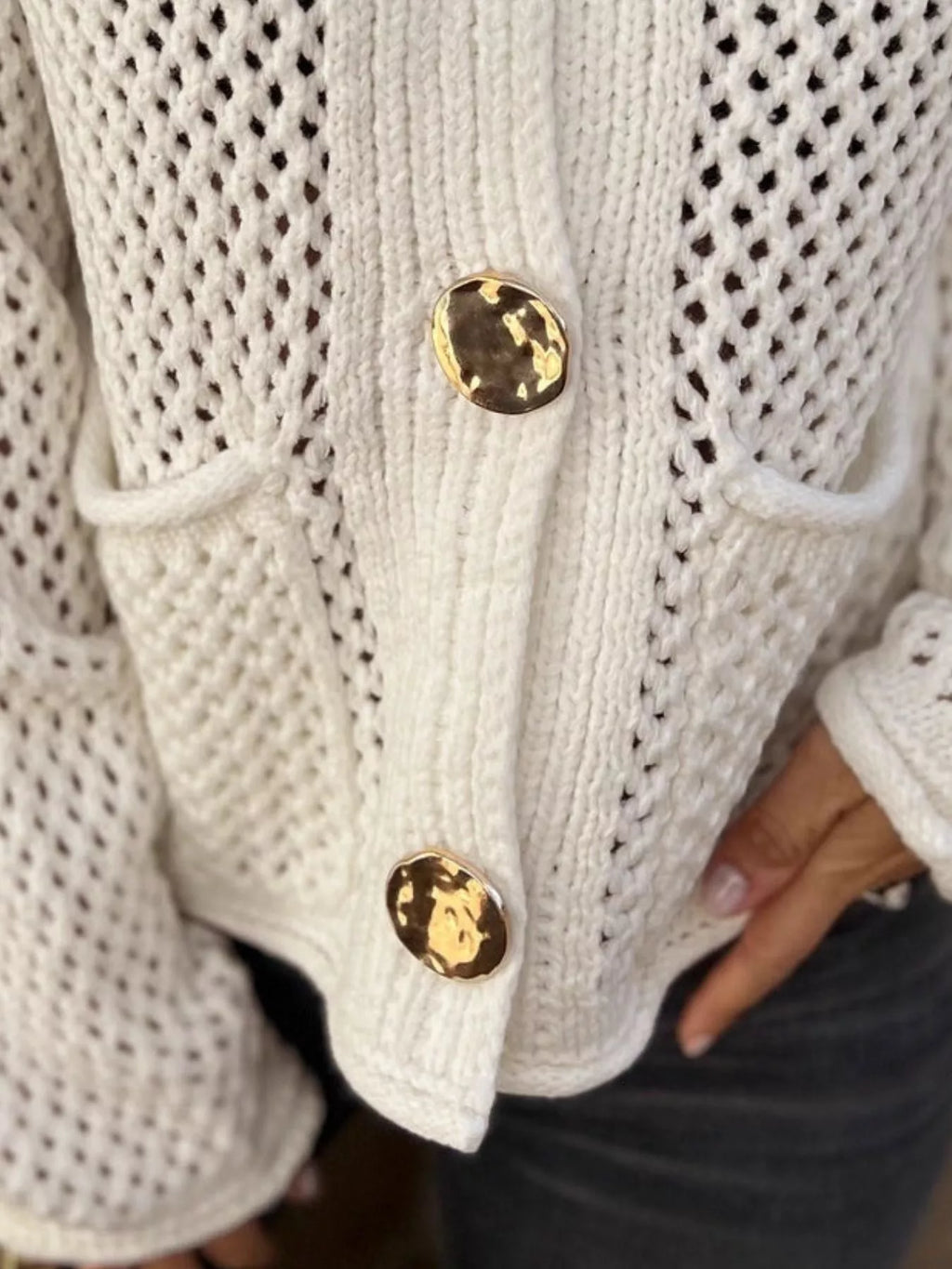 Women's Cardigan Crochet Knit Button Up Long Sleeve 068e99c4-0c59-406f-b4de-7144c68aa34f-Max-Origin Trendsi