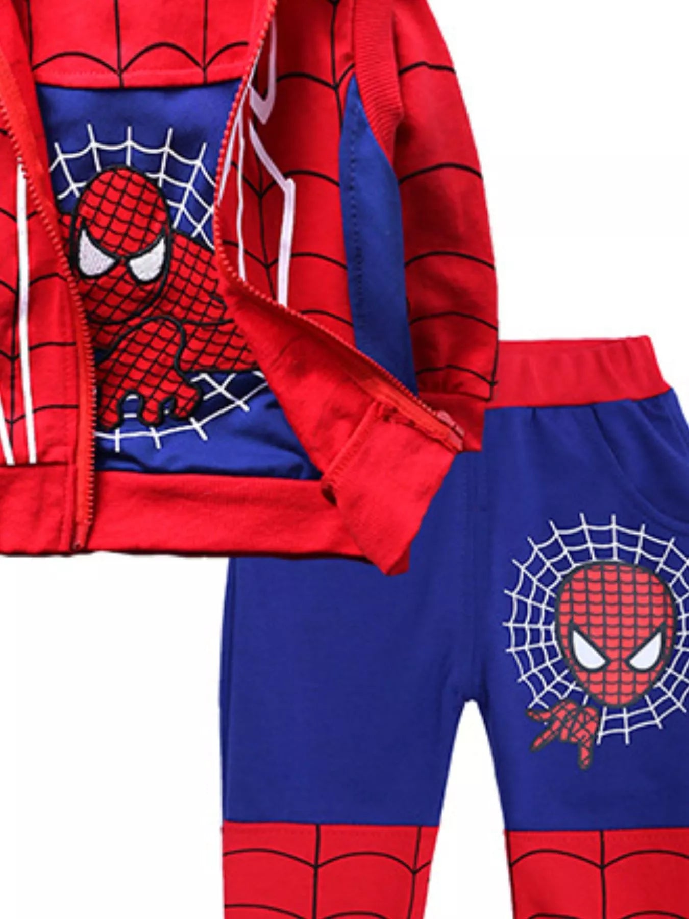 Boy's Spiderman Set Red Children's 3-Piece Outfit Set 06b0a0b4-02f6-4517-85df-7cf4d9660c53-Max-Origin Trendsi