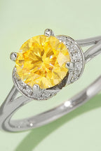 1 Carat Moissanite Stone Silver Ring 0.3 Carat Murray 4-Prong 925 Sterling 06be521aa5304618b7f7ed123e7318c1-Max Trendsi