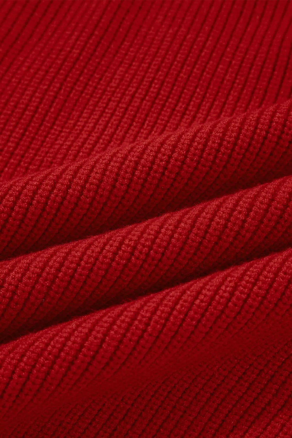 Womens Sweater Bow Knot Back Burgundy Red Lantern Sleeve V Neck Pullover 0707acb4-31ab-4a71-91ec-0b5fde8c92c1-Max-Origin Trendsi