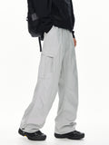 Men's Plus Size Loose Fit Cargo Pants with Multiple Pockets