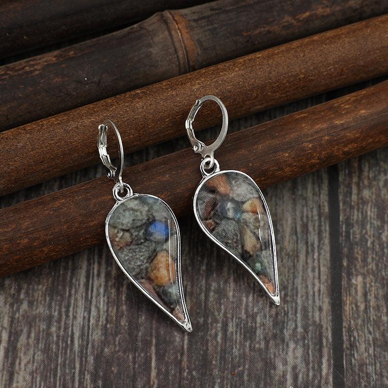 Earrings Natural Stone Dangle Multicolor Drop Earrings 076f72ab-a8ed-4939-9902-36e0c517c2e0-Max Trendsi