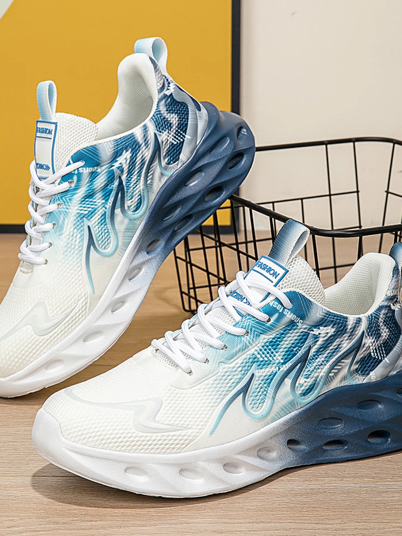 Women's Athletic Shoes Round Toe Lace Up Mesh Rubber Flat Shoes 078bd1509435495a885312f5a14a0be2-Max-Origin Trendsi