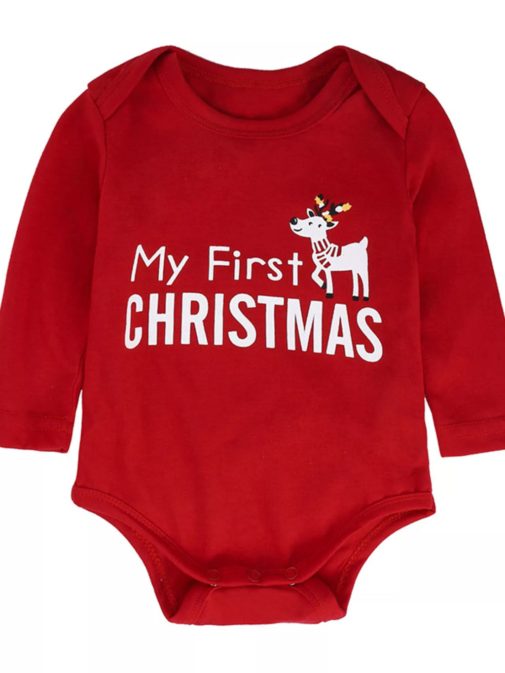 Baby Outfit Set My First Christmas Reindeer Red Cotton Children's 2 Pcs 07ade92f06954053be1934e28ffef754-Max-Origin Trendsi