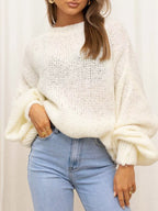 Women's Sweater Round Neck Dropped Shoulder Oversized Knit Pullover 07d95eae-b01e-48a9-b6f0-fba5ba20f92f-Max-Origin Trendsi