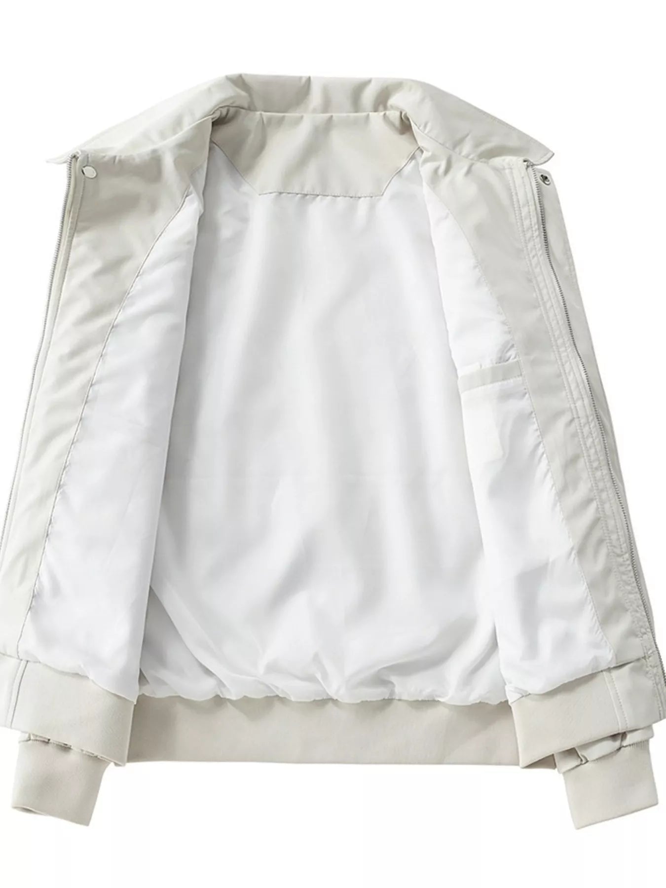 Men's Jacket Zip Up Long Sleeve Solid Pocketed Basic Style Outwear M-4XL 081efbd4abd74050a8f73c395a1dcb36-Max-Origin Trendsi