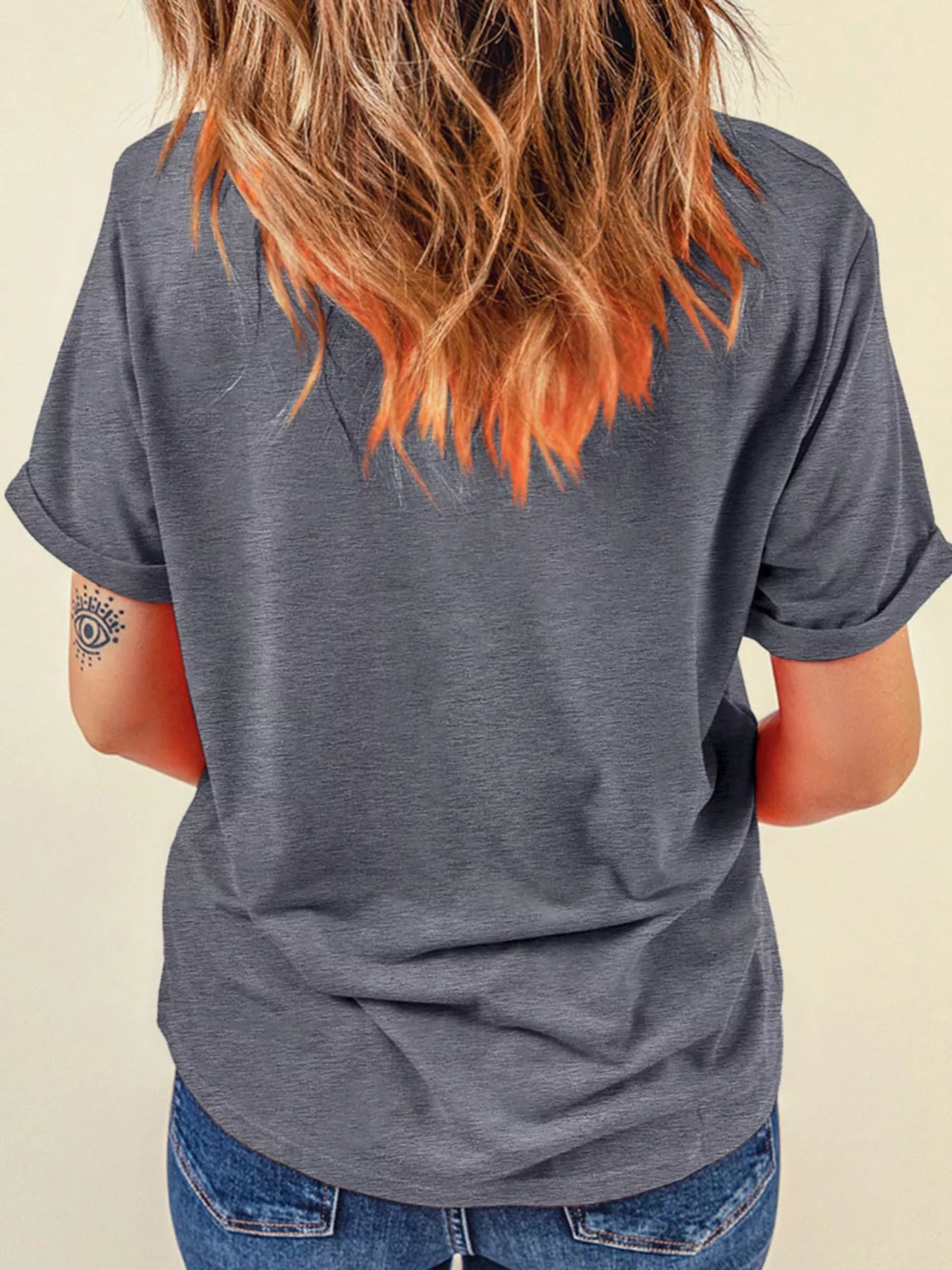 Spooky Season Halloween Women's T-Shirt Dark Gray Graphic Top Tee 0830670b46544aa0b7645a50a9ee31cd-Max-Origin Trendsi