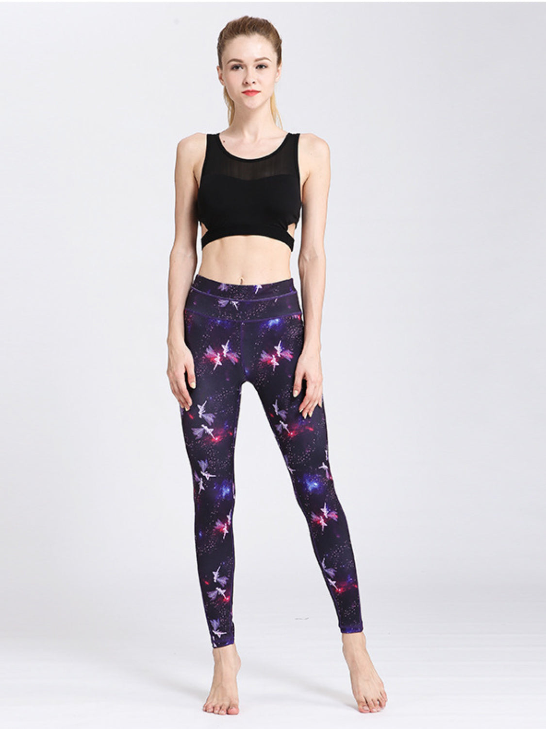 Active Leggings Tie-Dye Printed High Waist Colorful Highly stretchy 085ab4f1-0122-4636-8ae4-fced75145442-Max Trendsi