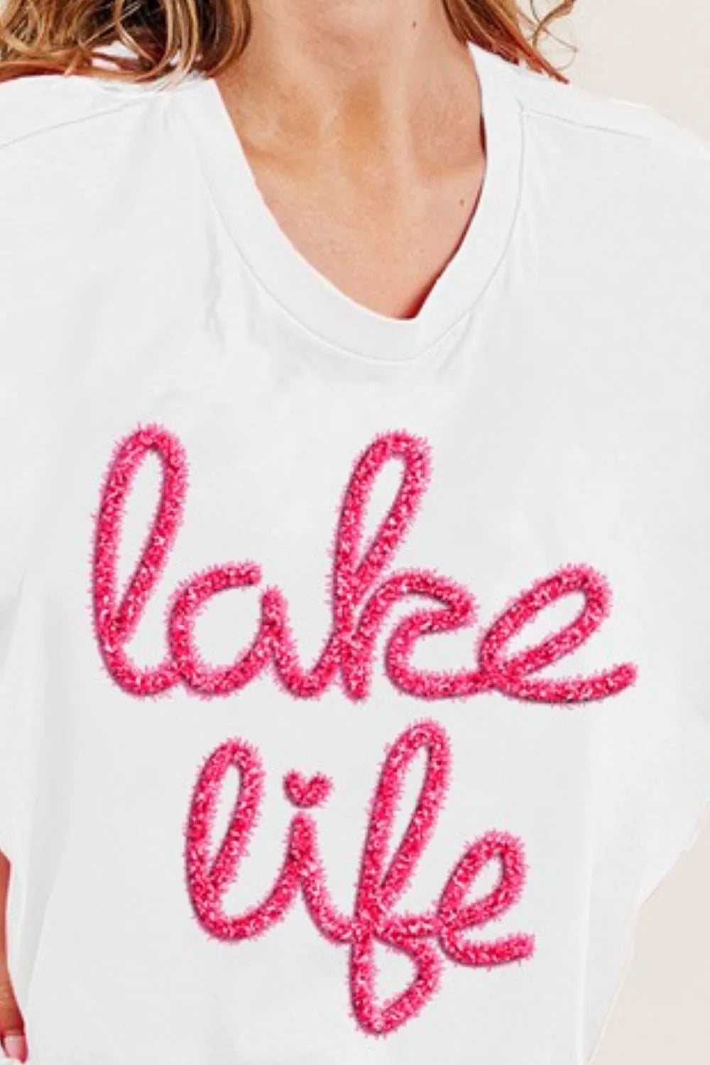 BiBi Cotton Top Off White with Metallic Glitter Letter Short Dolman Sleeve 0887378e-38e5-4351-a51d-3d58344942a1-Max-Origin Trendsi