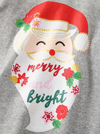 Children's Pajama Set Christmas Santa Long Sleeve Gray Red Plaid Pnats 08f10cd4df5045b49ca874ed43cdb535-Max-Origin Trendsi