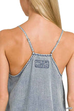 Zenana Enzyme Stone Washed Lyocell Mini Dress 0913281dbade426f8ad7b266ef2ee173-Max-Origin Trendsi