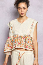 POL Women Blouse Floral Cropped Beige Lace Detail Ruffled Top NATURAL 0945b80a-d79d-4f04-9ac6-a12878575299-Max-Origin Trendsi