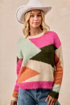 BiBi Multi Color Block Sweater Womens Cozy Knit Fashion Pullover 09b7c4648faa4d758633ff522690d50d-Max-Origin_74e6a0d2-c471-4159-8ccf-c08521ee492d Trendsi
