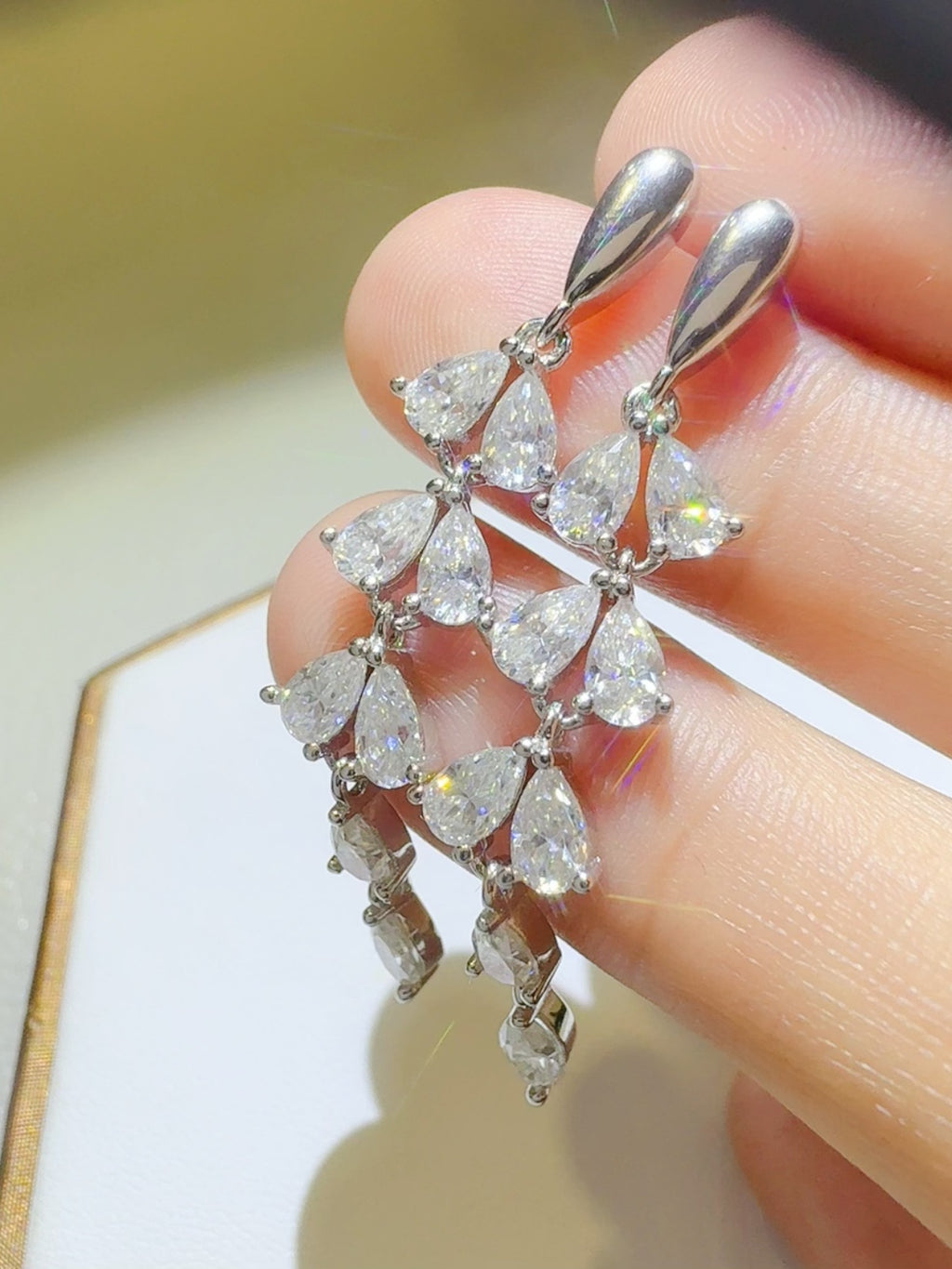 6 Carat Moissanite Bar Earrings 925 Sterling Silver Platinum-plated Long Jewelry 09d3d21d-ce07-4fbd-bc65-48725a7c7ba7-Max Trendsi