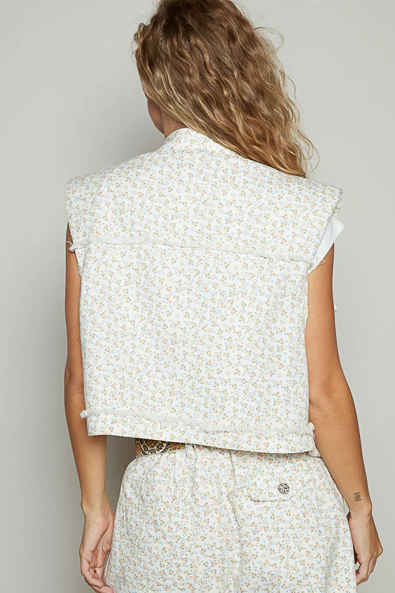 POL Womens Denim Vest Ivory Floral Assymetrical Front Closure Raw Hem 0a5d7adc-2afd-4ff9-8977-0f6bc81a9ef8-Max-Origin Trendsi