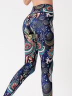 Active Leggings Floral Colorful Printed High Waist Highly stretchy 0aa52c8e-3216-4d22-bd38-aa2373a5a670-Max Trendsi