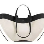 Women's Handbag White Black Two-Tone Pu Leather Tote 0b035cea-c520-41da-b7ed-5589170092ea-Max-Origin Trendsi