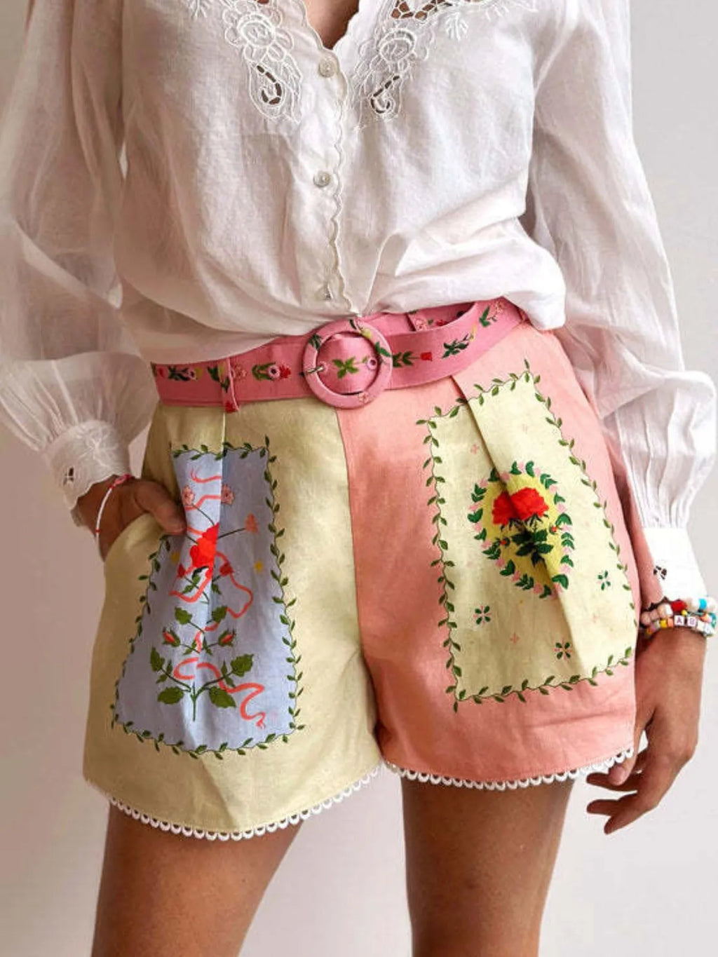 Women's Outfit Set Floral Pink Printed Shirt Short Sleeve and Shorts Lightweight 0b04a167-6d8c-48b5-83e6-5cc359891f09-Max-Origin Trendsi