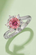 Murray Silver Women Cluster Ring 1 Carat Moissanite Color Stone 925 Sterling Hot Pink 0b9752071df54effae1c3838d3df729d-Max Trendsi
