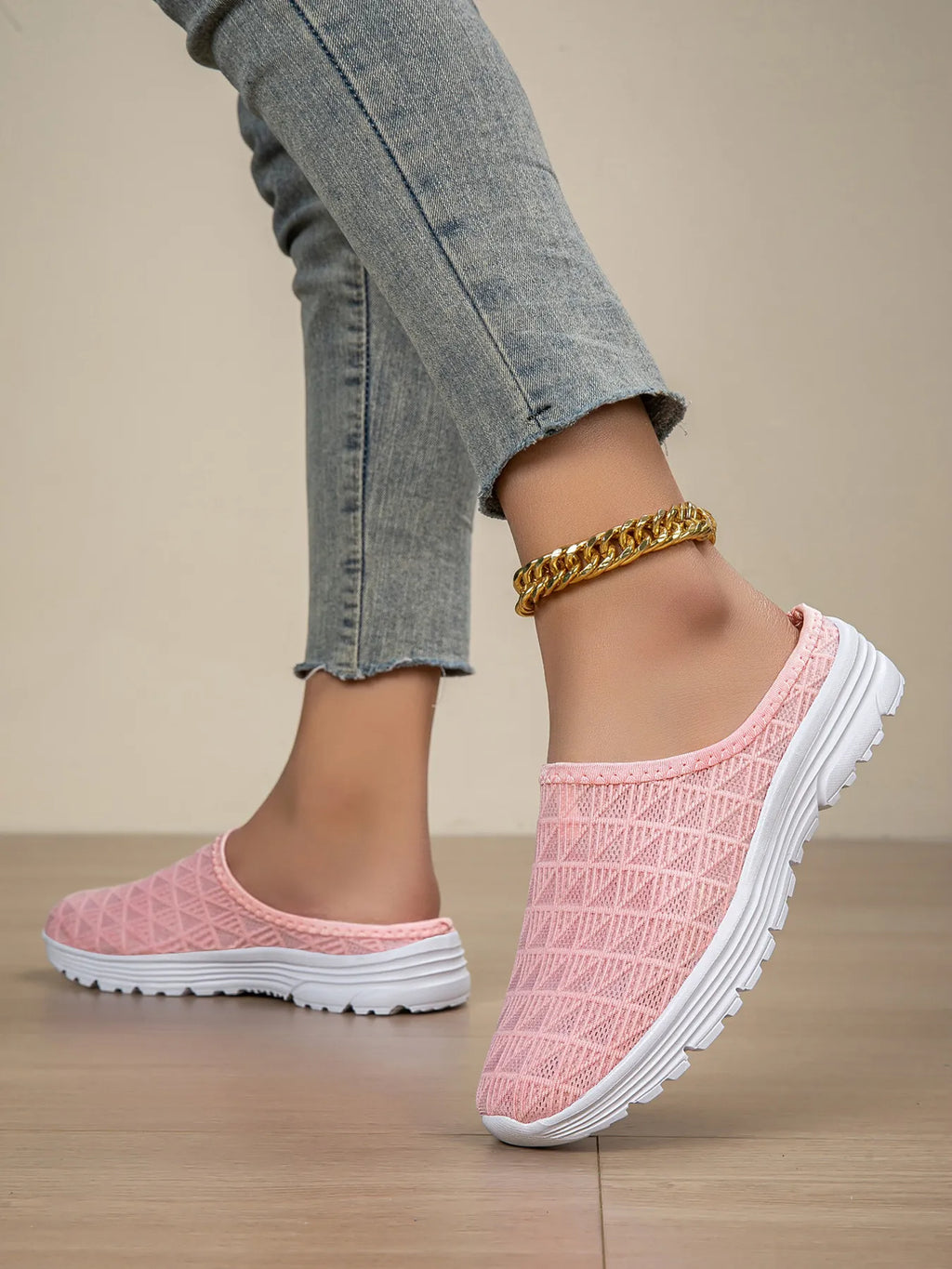 Women's Slip-Ons Breathable Mesh Rubber Flat Comfort Shoes 0bad5aa3d535485cadcdfe3938d945be-Max-Origin Trendsi