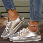 Women Sneakers Round Toe Platform Pu Leather Rhinestone Flat Shoes 0baf70ad-e533-47af-9c55-aeee58c39024-Max-Origin Trendsi